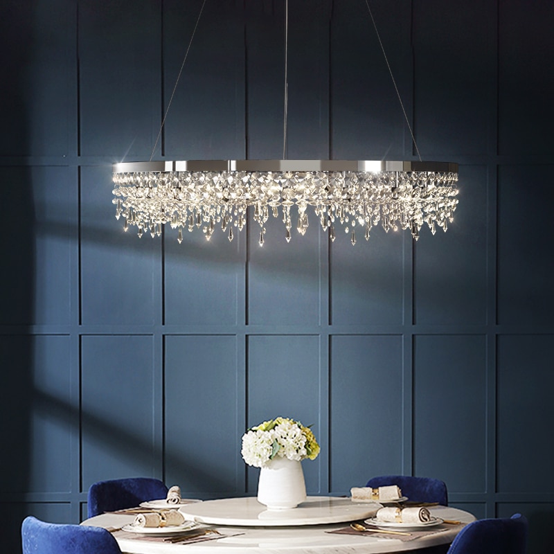 Modern LED Luxury Crystal Chandelier lighting Circ..